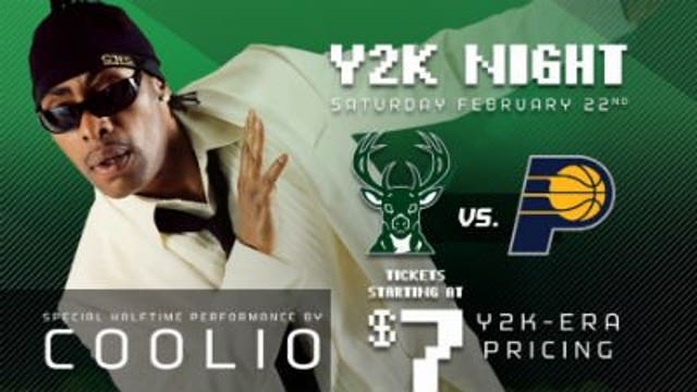 Bucks to celebrate Y2K night with performance by Coolio