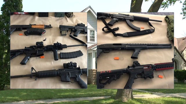 Police recover 12 illegally possessed firearms while executing search warrant