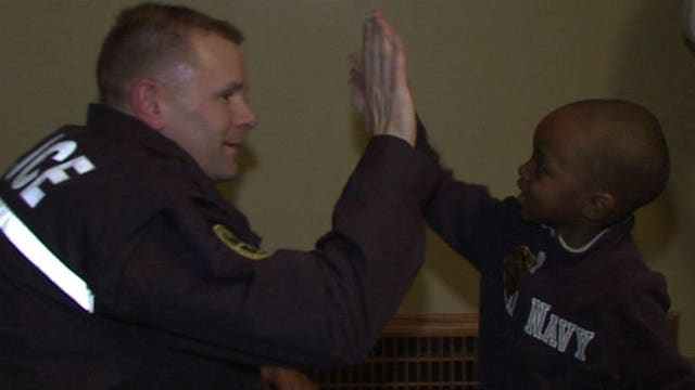 "They care:" MPD delivers Thanksgiving goods to mother of special little boy; an innocent gunshot victim