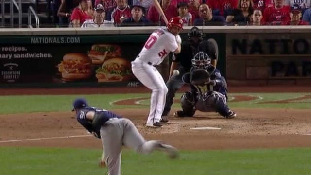 Nats score 7 in 8th, rally past Brewers 8-5