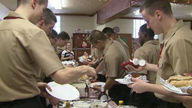 Christmas is extra special for Naval recruits celebrating in Bristol