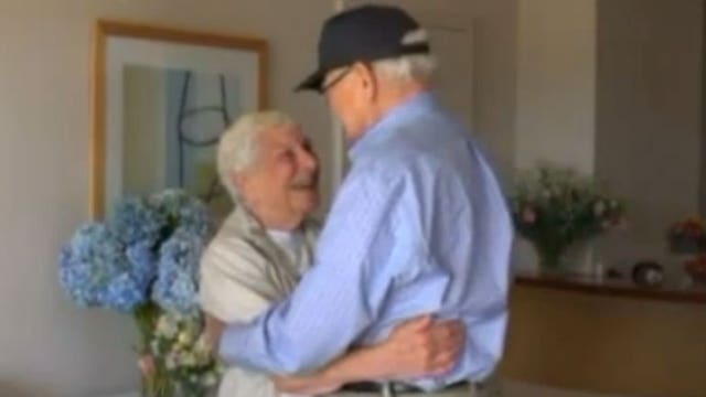 Reunited for V-Day seven decades after D-Day: Virginia veteran, WWII girlfriend meet again