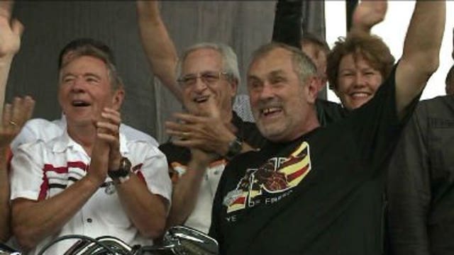 Harley-Davidson bike rev closes New York Stock Exchange