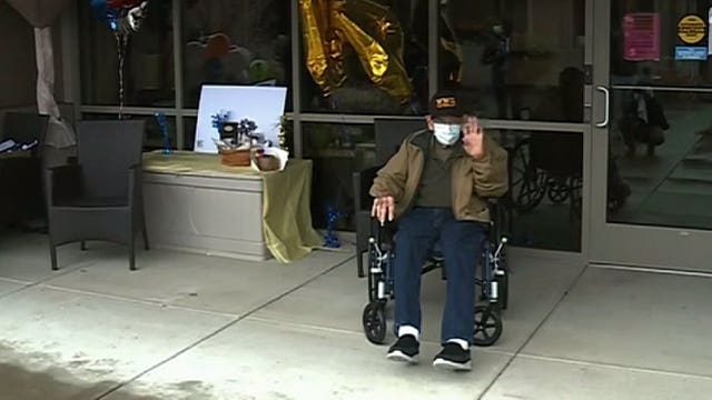 World War II veteran recovers from COVID-19, celebrates 104th birthday