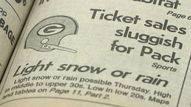 1983 was the last time Packers fans had to deal with a blackout