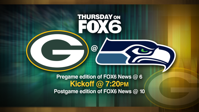 Only on FOX6: Packers, Seahawks square off Thursday night under the lights