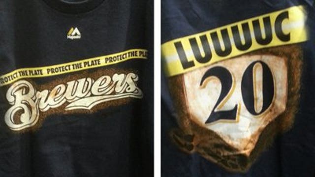 Brewers show off specialty t-shirt designs for 2014