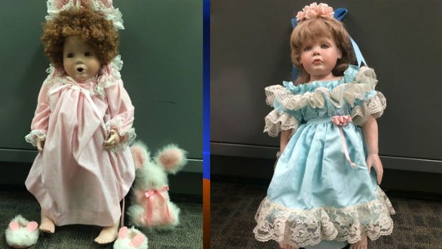 Creepy & strange! Porcelain dolls placed in front of homes...that resemble young girls who live there