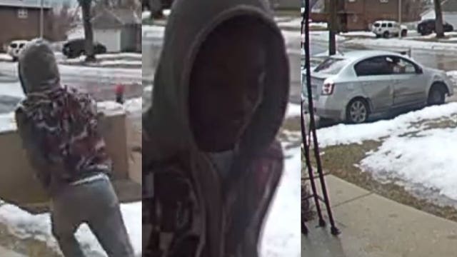 Porch pirate captured on surveillance near 56th and Mill in Milwaukee