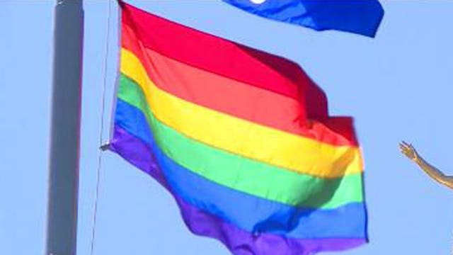 Pride flag over Wisconsin Capitol all of June