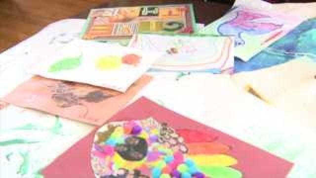 One dad finds a solution to storing kids' artwork, school projects