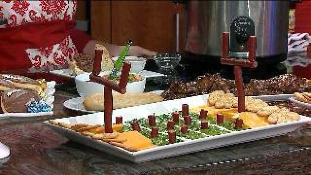 The Cooking Mom prepares French dips, pretzel chicken tenders