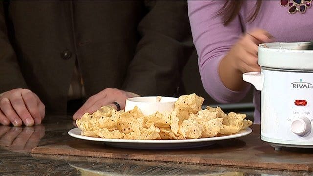 Yum! Angelica shows us how to prepare breakfast sausage dip
