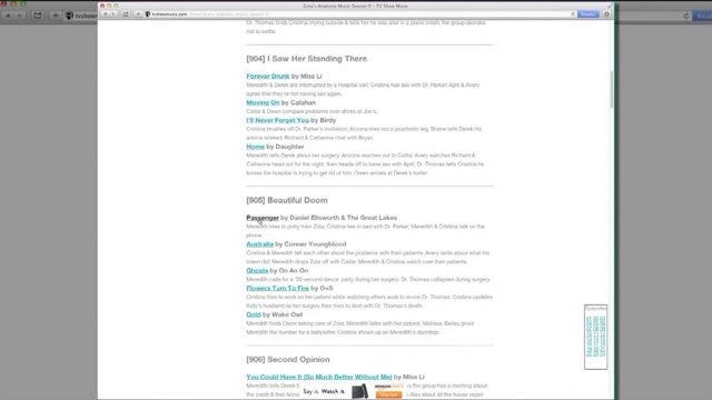 Quick tip: Find music from your favorite TV shows