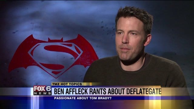 TMZ: Ben Affleck goes on rant about "Deflategate" on TV show