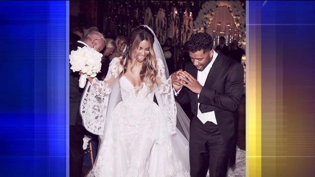 Ciara and Russell Wilson tie the knot, take a look at their fairy-tale wedding