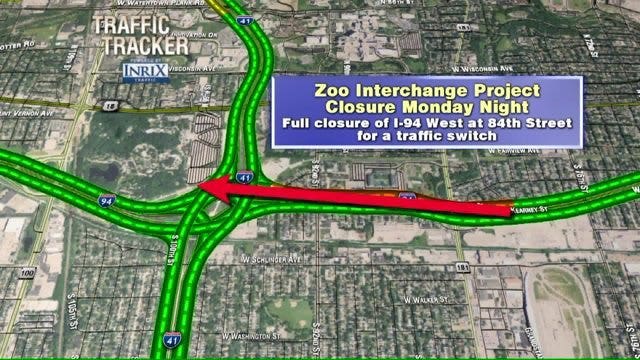Attention drivers: More changes are coming to I-94 and the Zoo Interchange