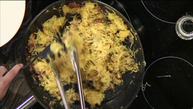 A taste of Italy: A low-carb version of the country's famous pasta Carbonara