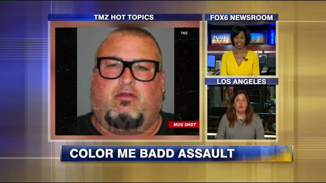 Singer from the group Color Me Badd seen pushing band mate on stage