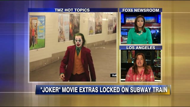 TMZ: Extras on 'Joker' movie locked in subway train