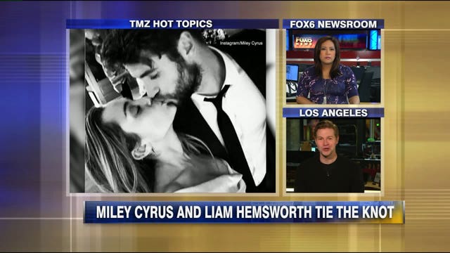 Miley Cyrus and Liam Hemsworth tie the knot