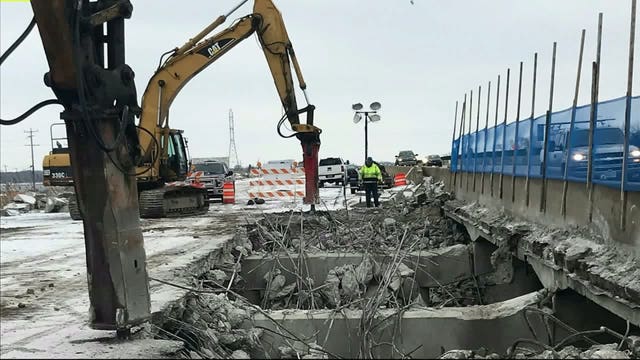 Attention drivers: Details on overnight full freeway closure, bridge demolition over 7 Mile Road