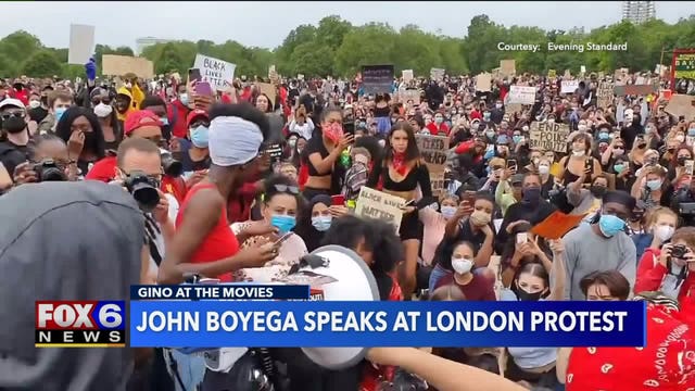 Actor John Boyega gives passionate speech to crowds in London following death of George Floyd