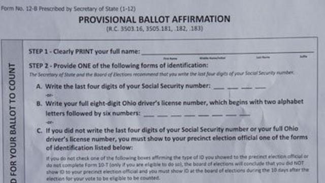 Provisional ballots could be key if Ohio margin razor thin