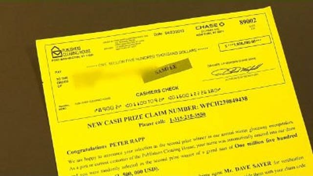 Man loses thousands in Publishers Clearing House scam