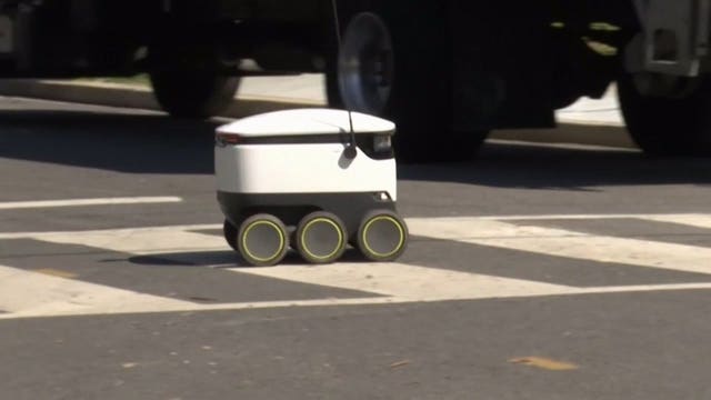 Self-driving robots keep deliveries moving for some businesses during the coronavirus pandemic
