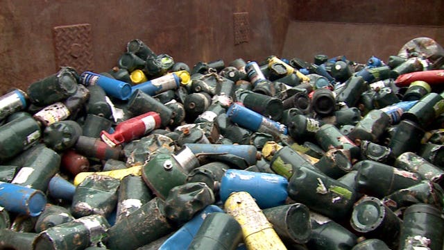 "They're small bombs:" MFD officials warn about tossing certain items into your recycling bin