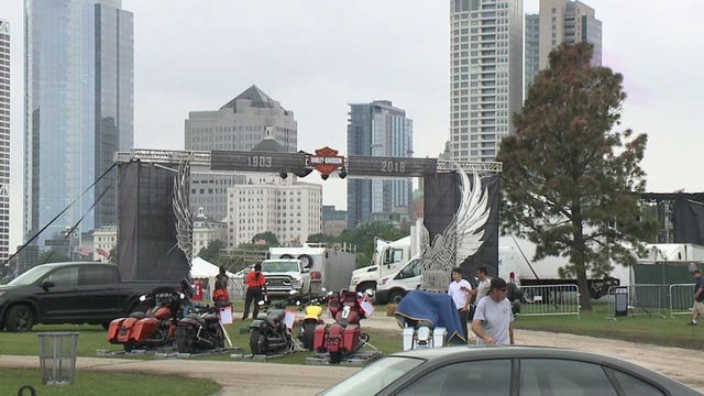 'Love to ride:' Thousands of bikers roll into town to celebrate Harley-Davidson's 115th Anniversary
