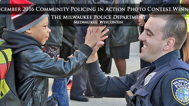 Milwaukee Police Dept. featured as "Community Policing in Action" photo contest winner