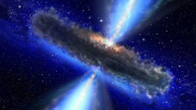 Black holes, bright galaxies emerge from dust