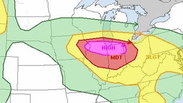 Chicago in crosshairs of severe weather threat in Midwest