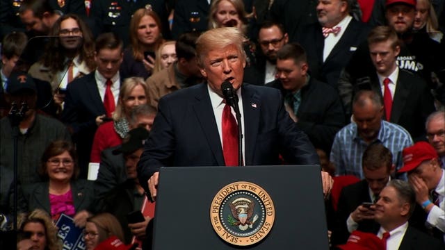 President Donald Trump to host rally in Cedar Rapids, Iowa June 1st