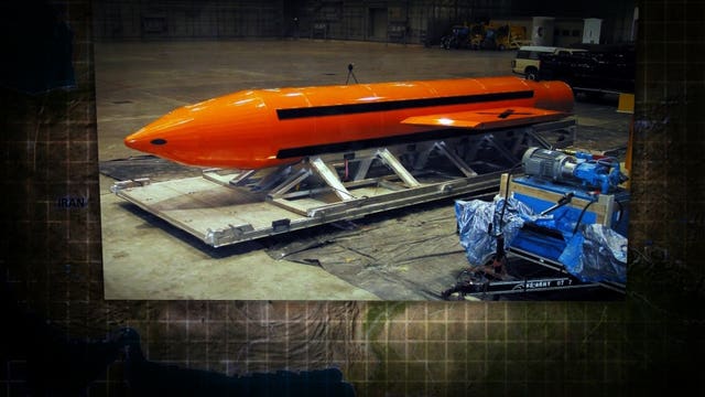 Officials: No need for Pres. Trump's approval to use massive bomb