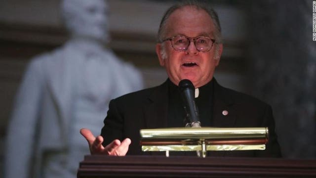 House chaplain wins job back after scalding letter to Speaker Ryan