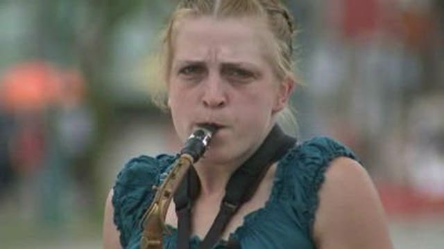 Sax player assaulted at Summerfest meets Buddy Guy