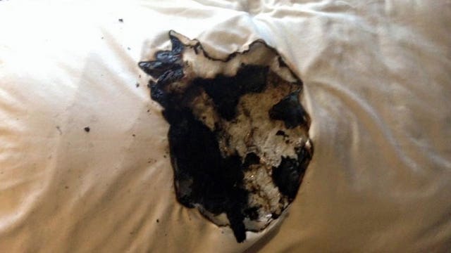 Viral photos a reminder to never sleep with your phone