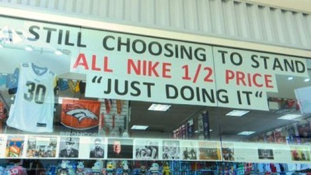 Colorado store clearing out Nike products in protest of Kaepernick campaign
