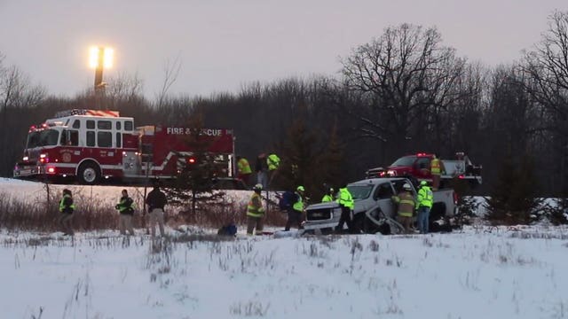 31-year-old Waldo firefighter killed in crash in Sheboygan Co.; 2 other firefighters hurt