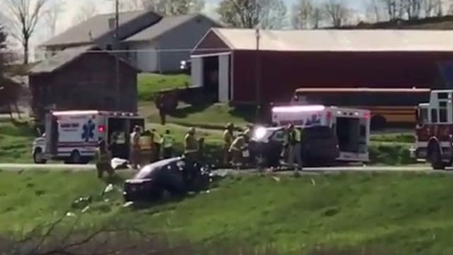 5 people hurt, including 2 children, in crash involving car, minivan in Sheboygan County