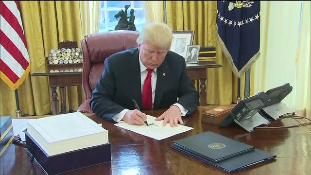 Pres. Trump signs $1.5T tax overhaul package, says "the numbers will speak"