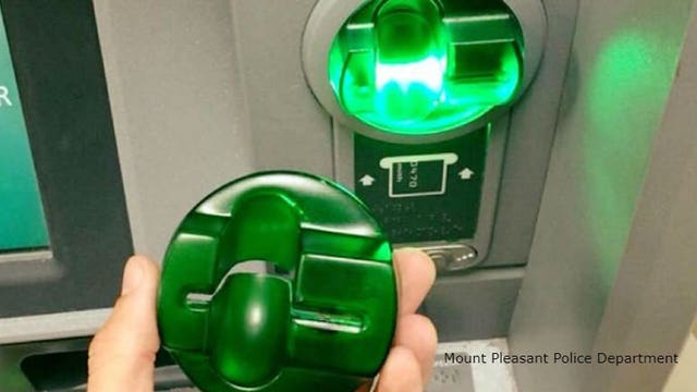 Mount Pleasant police: Watch where you swipe your credit, debit cards