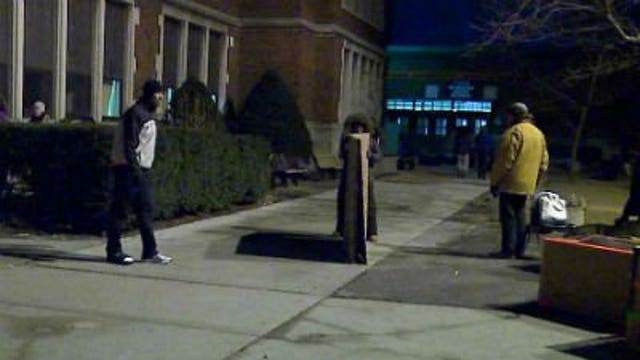 Riverside University H.S. students sleep outside for good cause