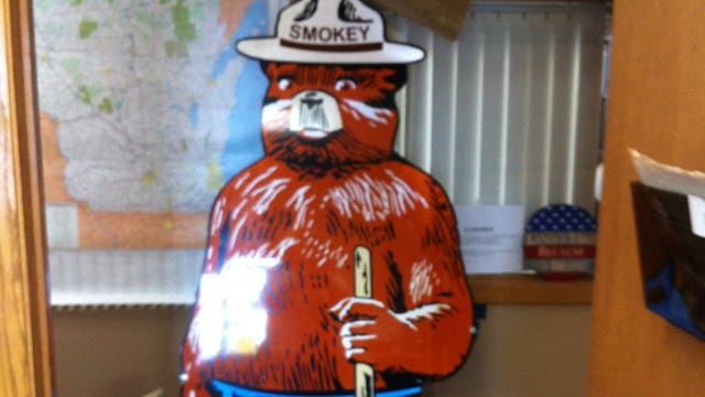 Smokey Bear sign LOCATED, now search is on for suspects who stole it