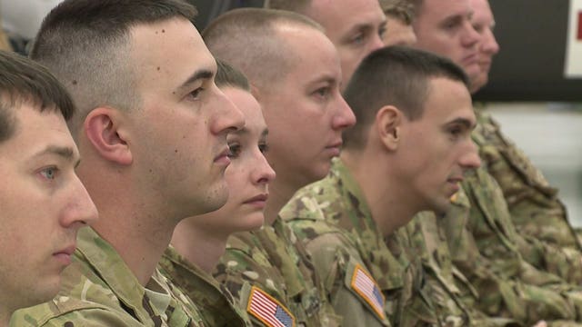30 brave men and women say goodbye to loved ones, gear up for deployment to Kuwait