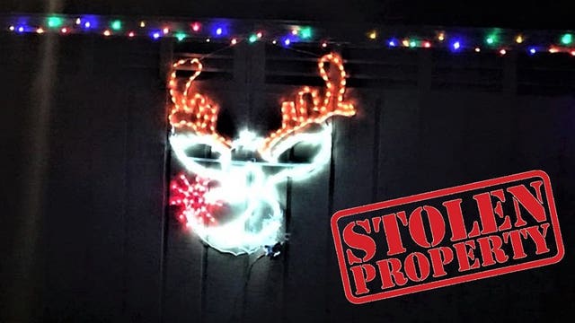 Grinch steals animated talking reindeer display at Beaver Dam's Swan Park