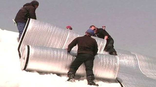 Storing snow in Russia for 2014 Winter Games